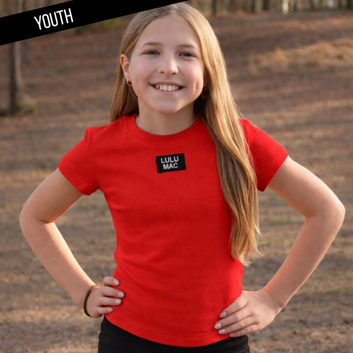 Youth Lulu Mac Red Babydoll Top