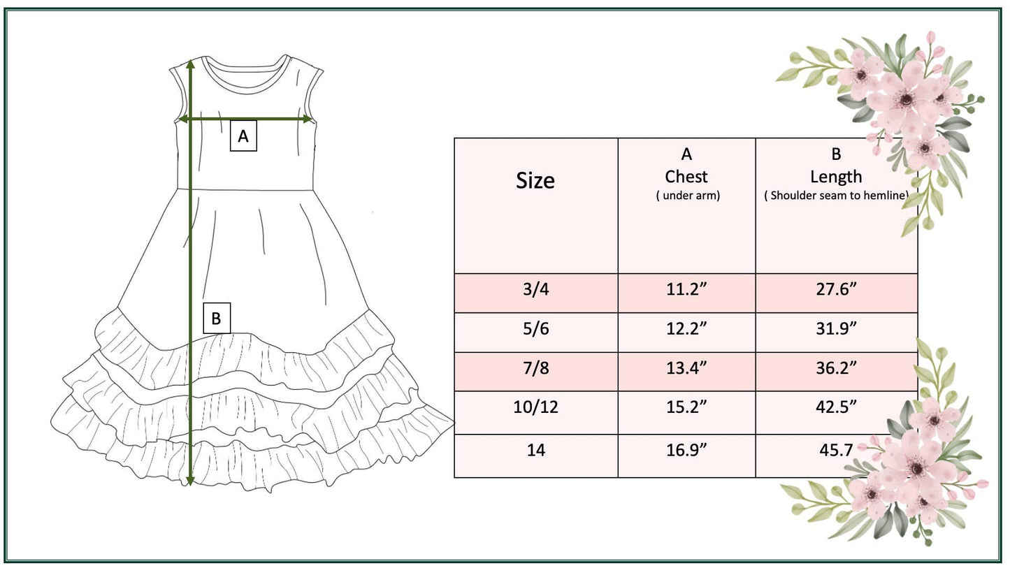 The Olivia 3 Ruffle Dress