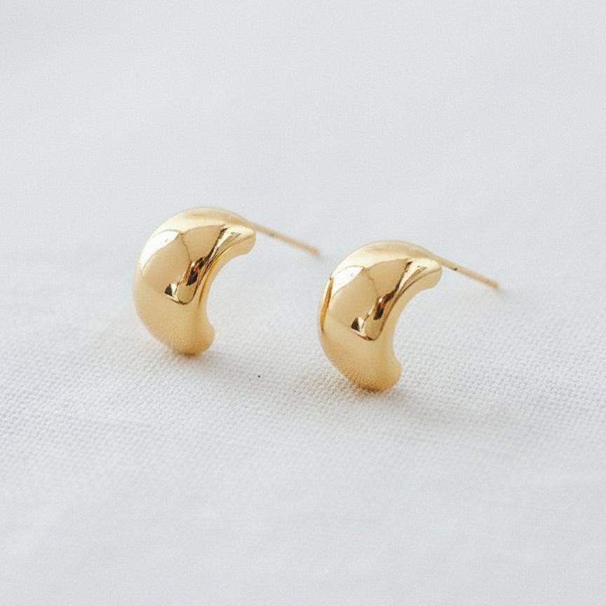 Tiny Hoop Stud Earrings