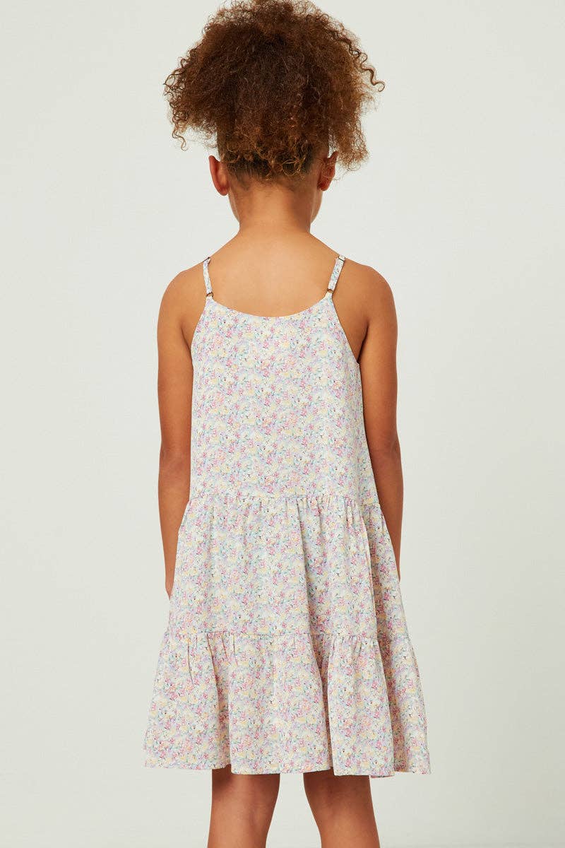 Pastel Floral Tier Dress