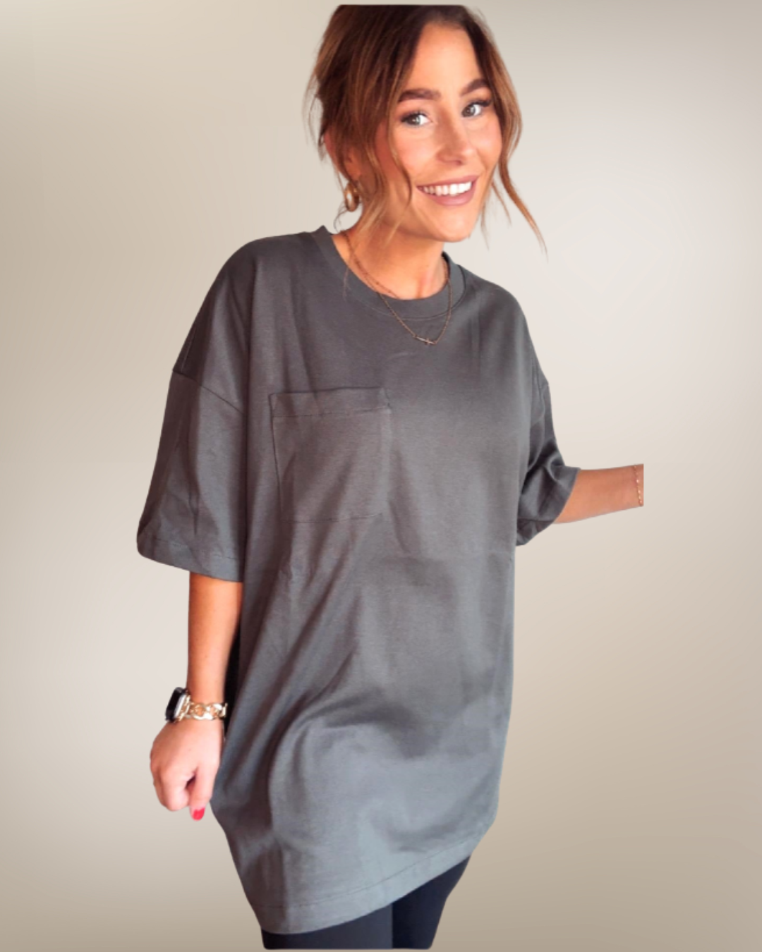 Charcoal Pocket T