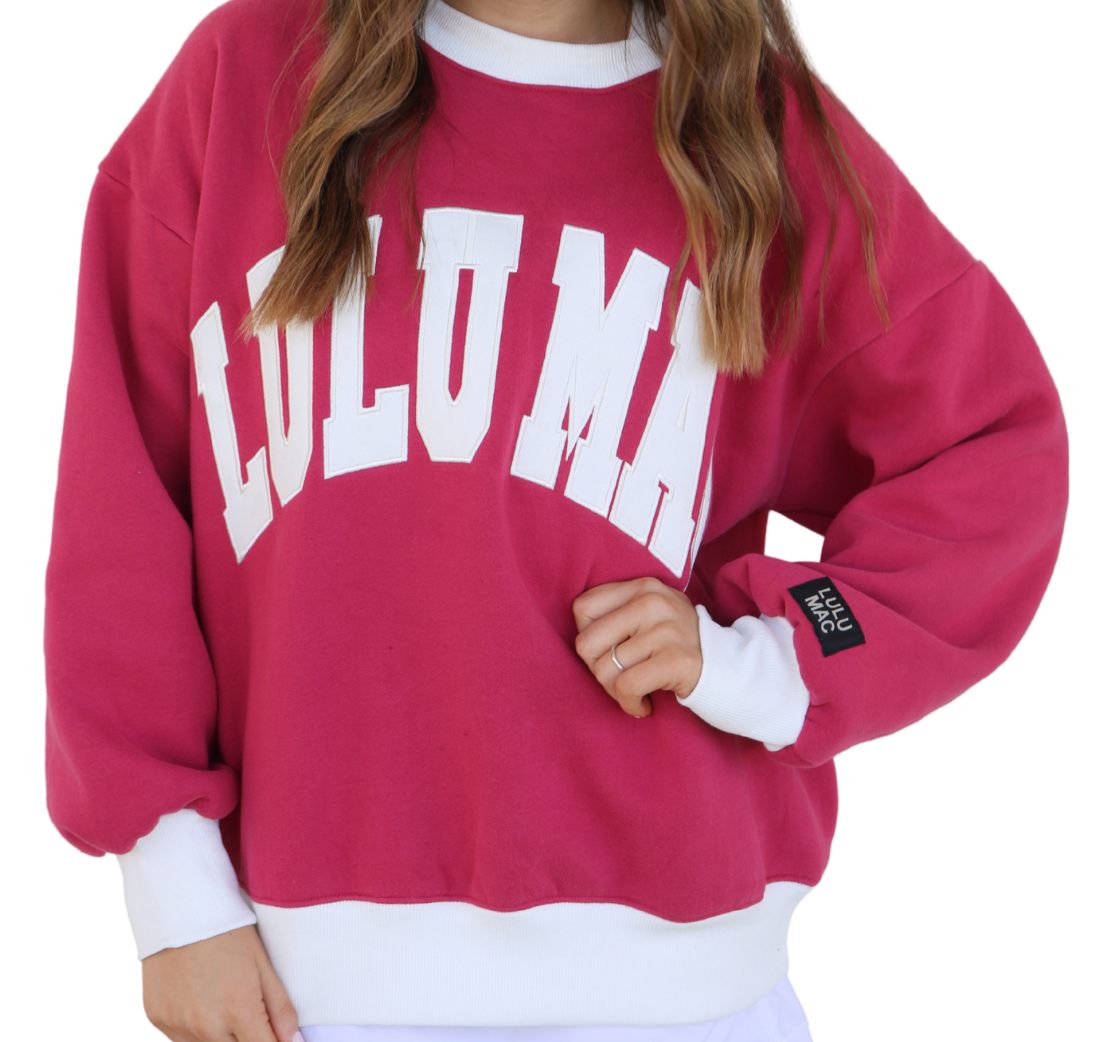 Plum & White Sweatshirt