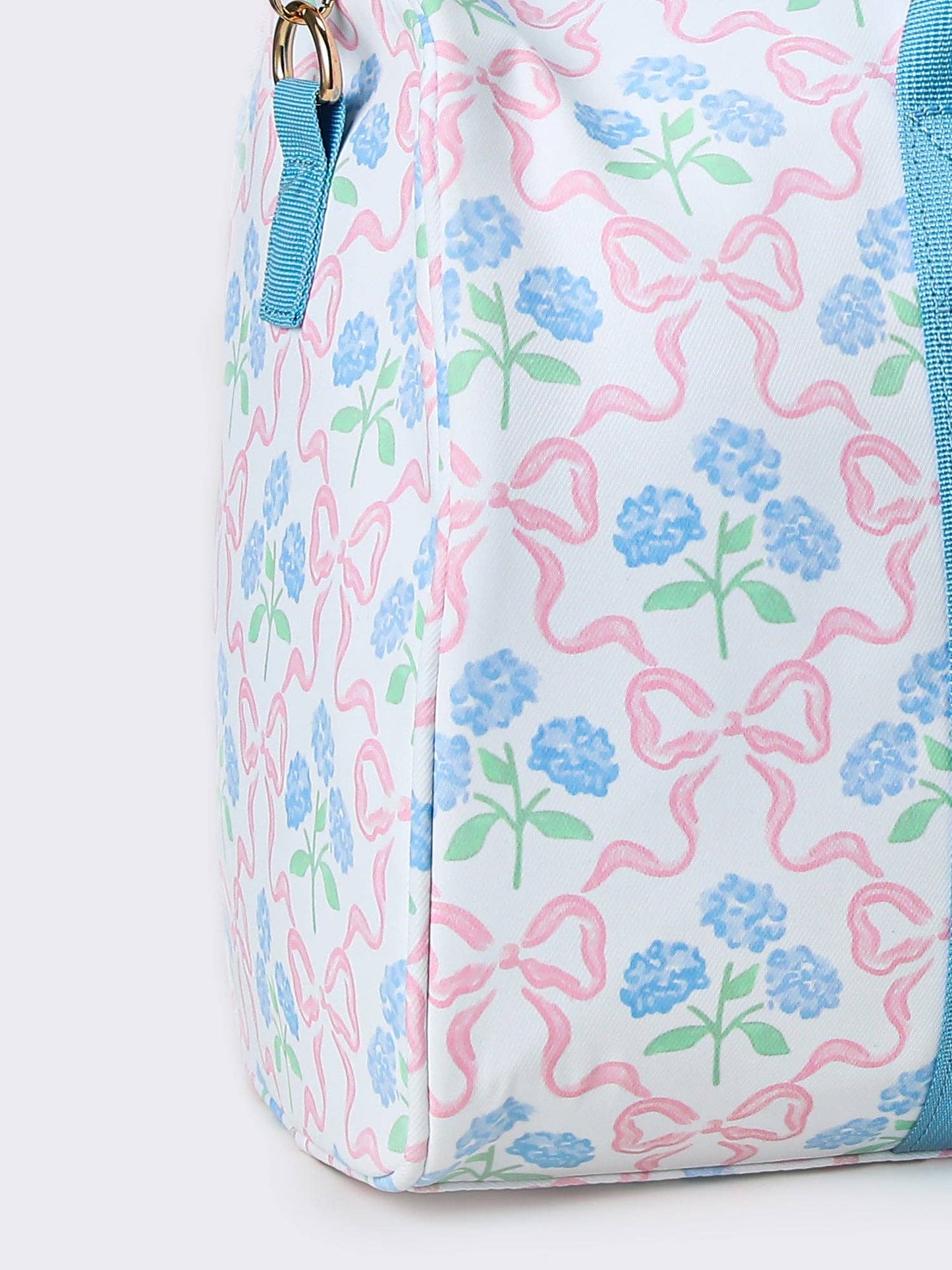 Bow Print Canvas Travel Bag