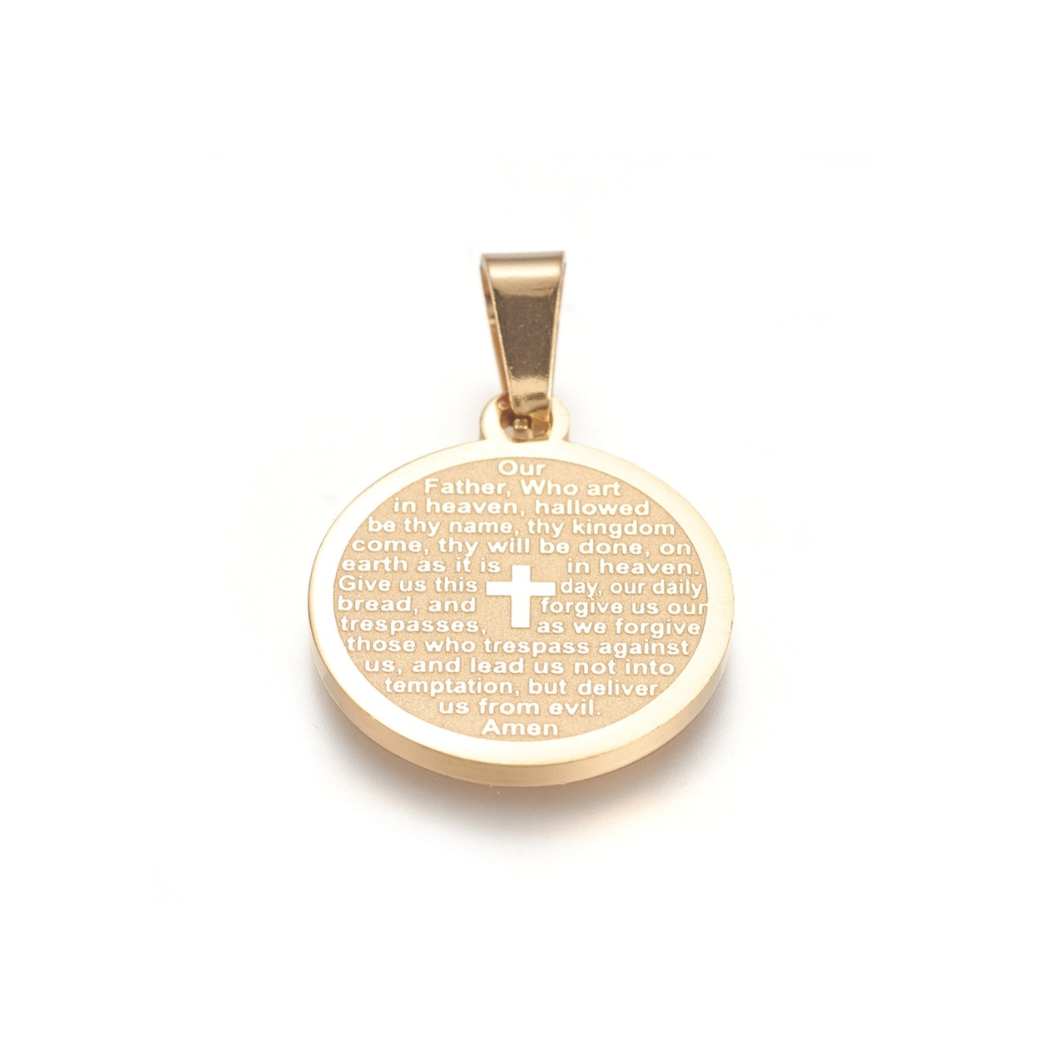 Lord's Prayer Disk Charm