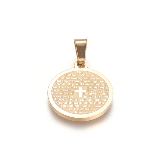 Lord's Prayer Disk Charm