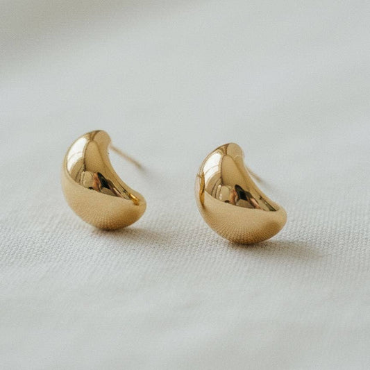Tiny Hoop Stud Earrings