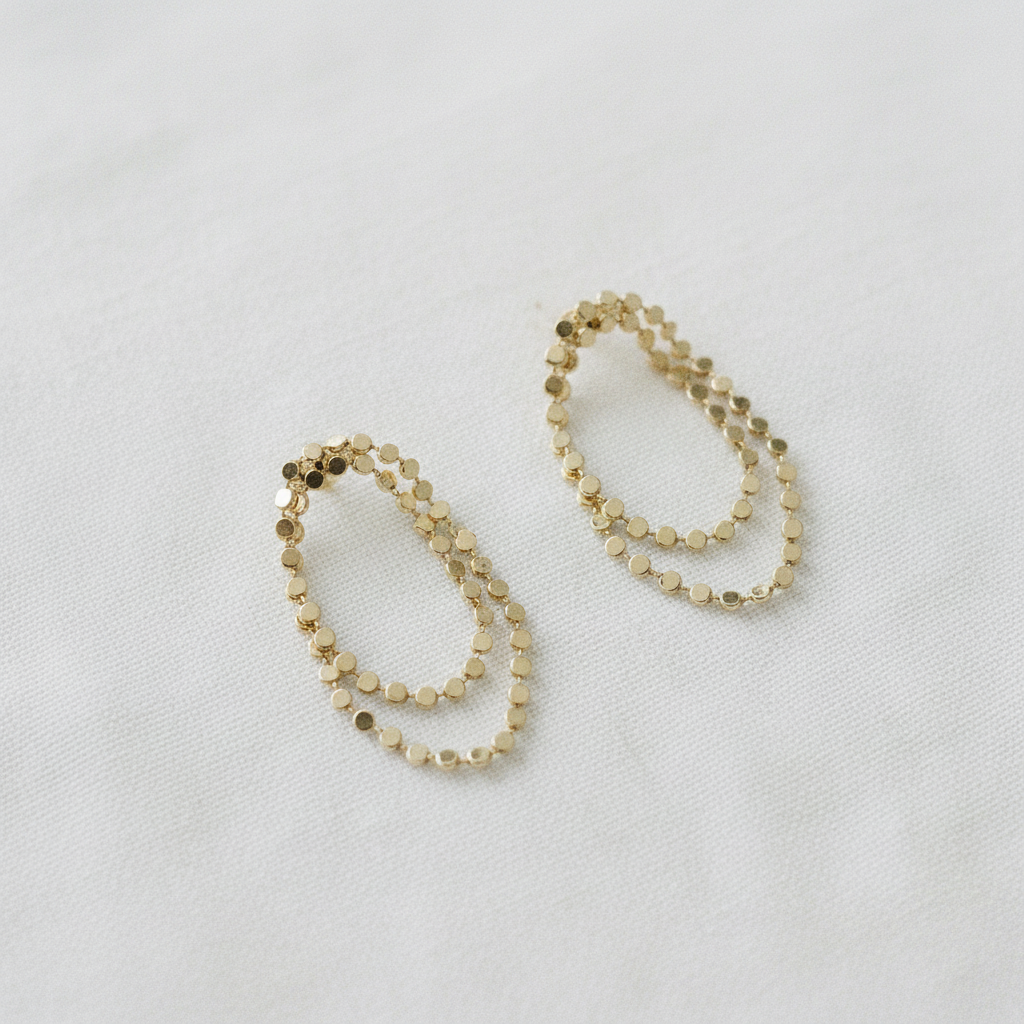 Polka Dot Tassel Earrings