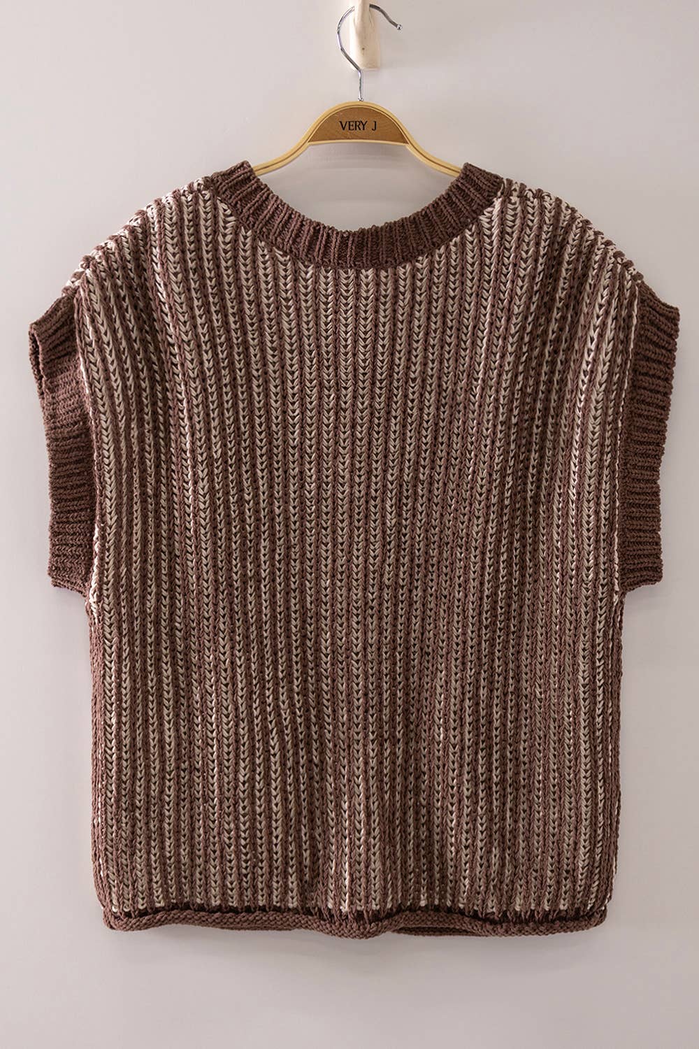 Two-Tone Vest Cardigan