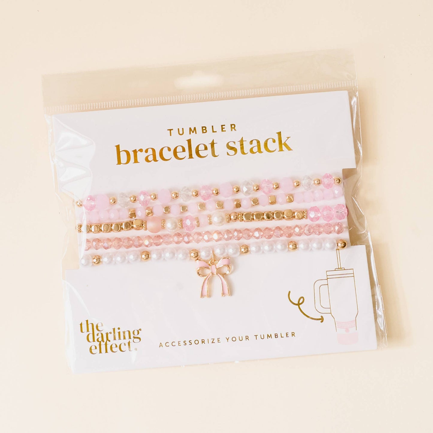 Charm Tumbler Bracelet Stack
