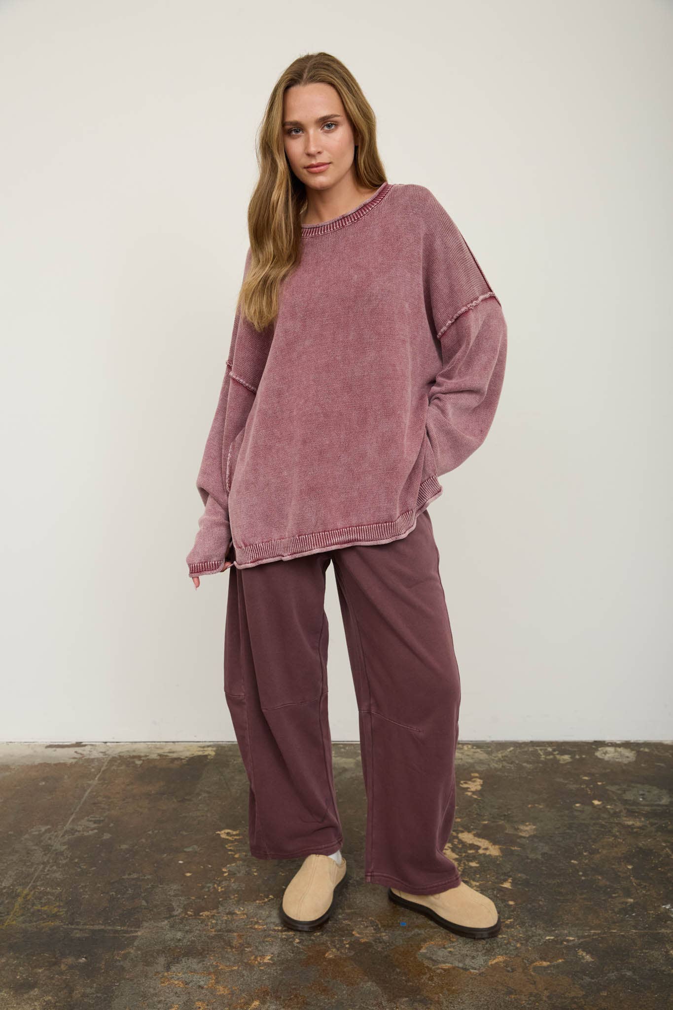 Laid-Back Luxe Barrel Pants