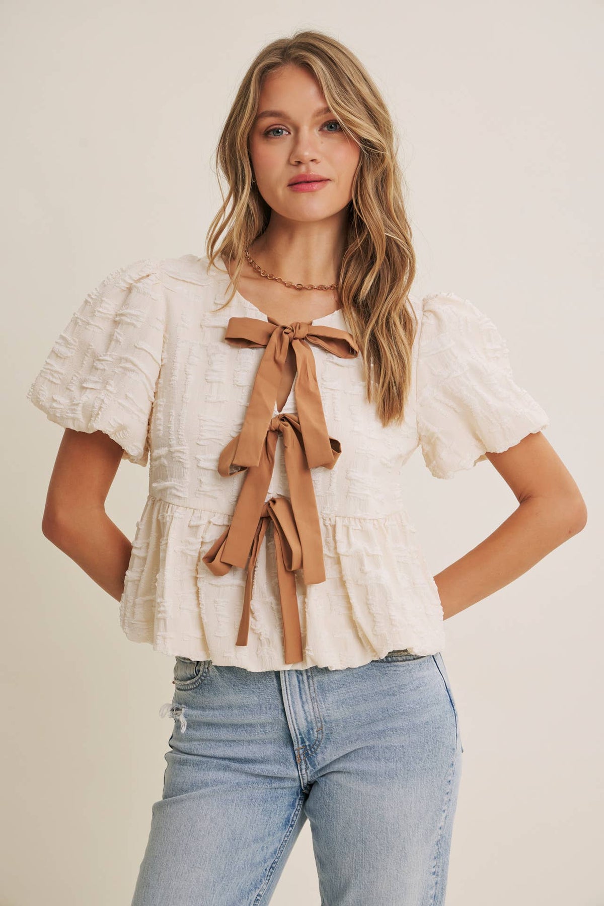 Romantic Textured Top
