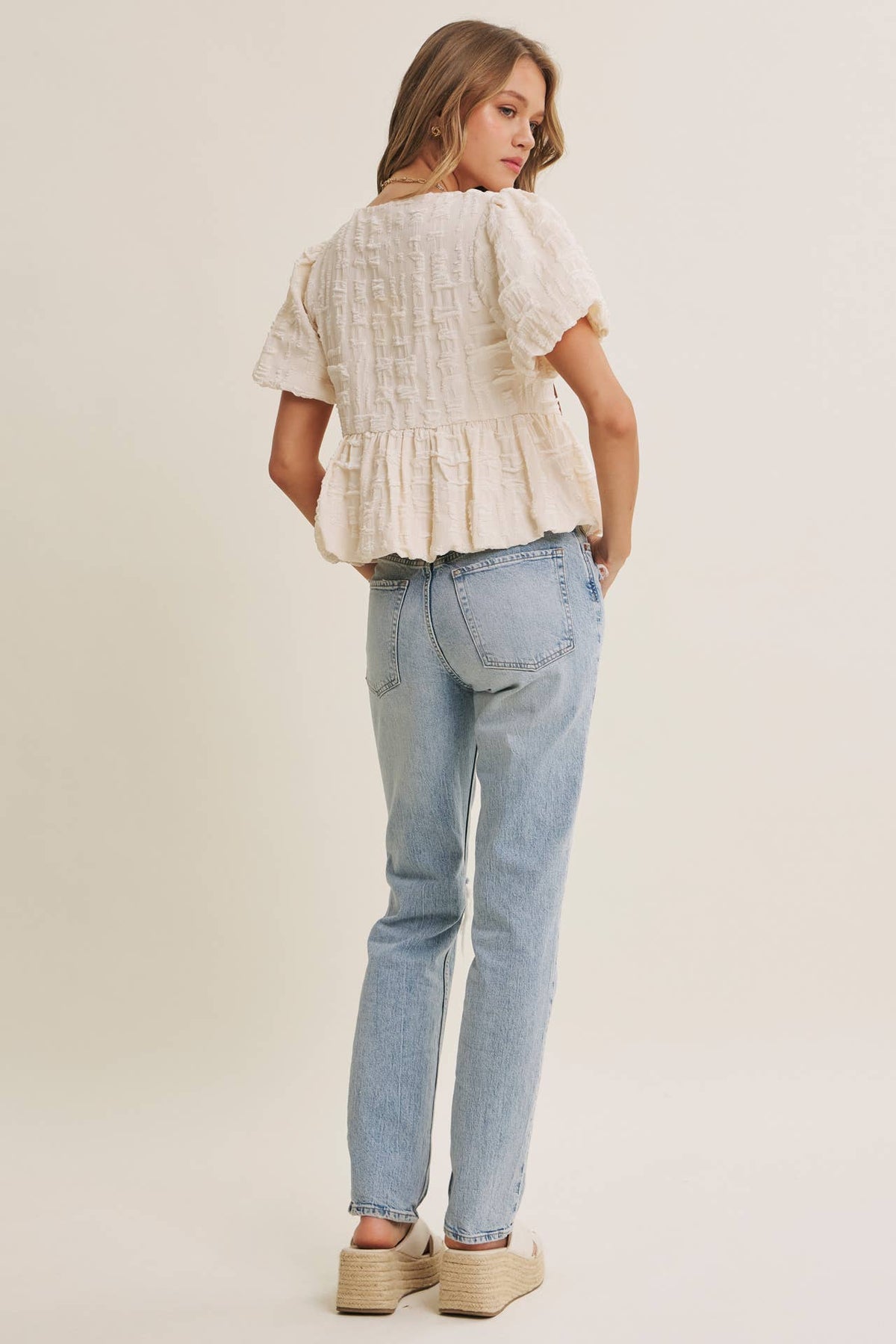 Romantic Textured Top