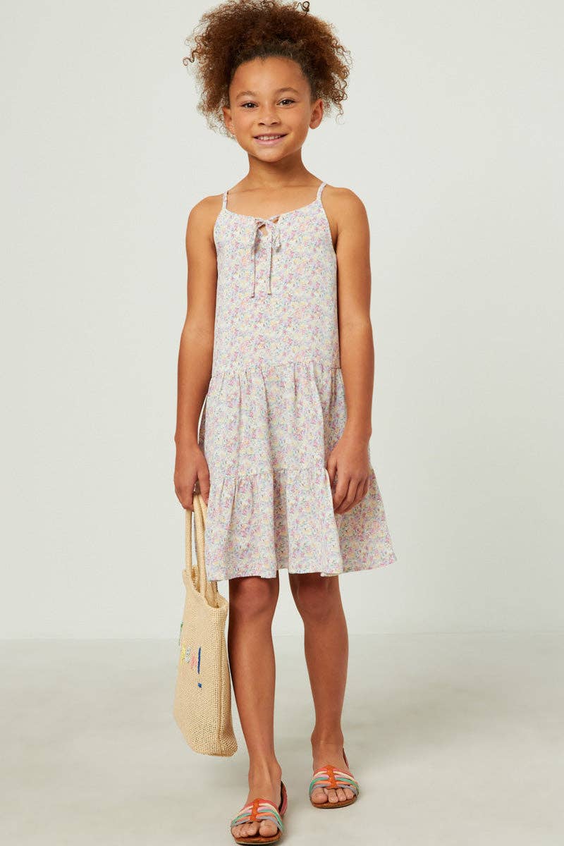 Pastel Floral Tier Dress