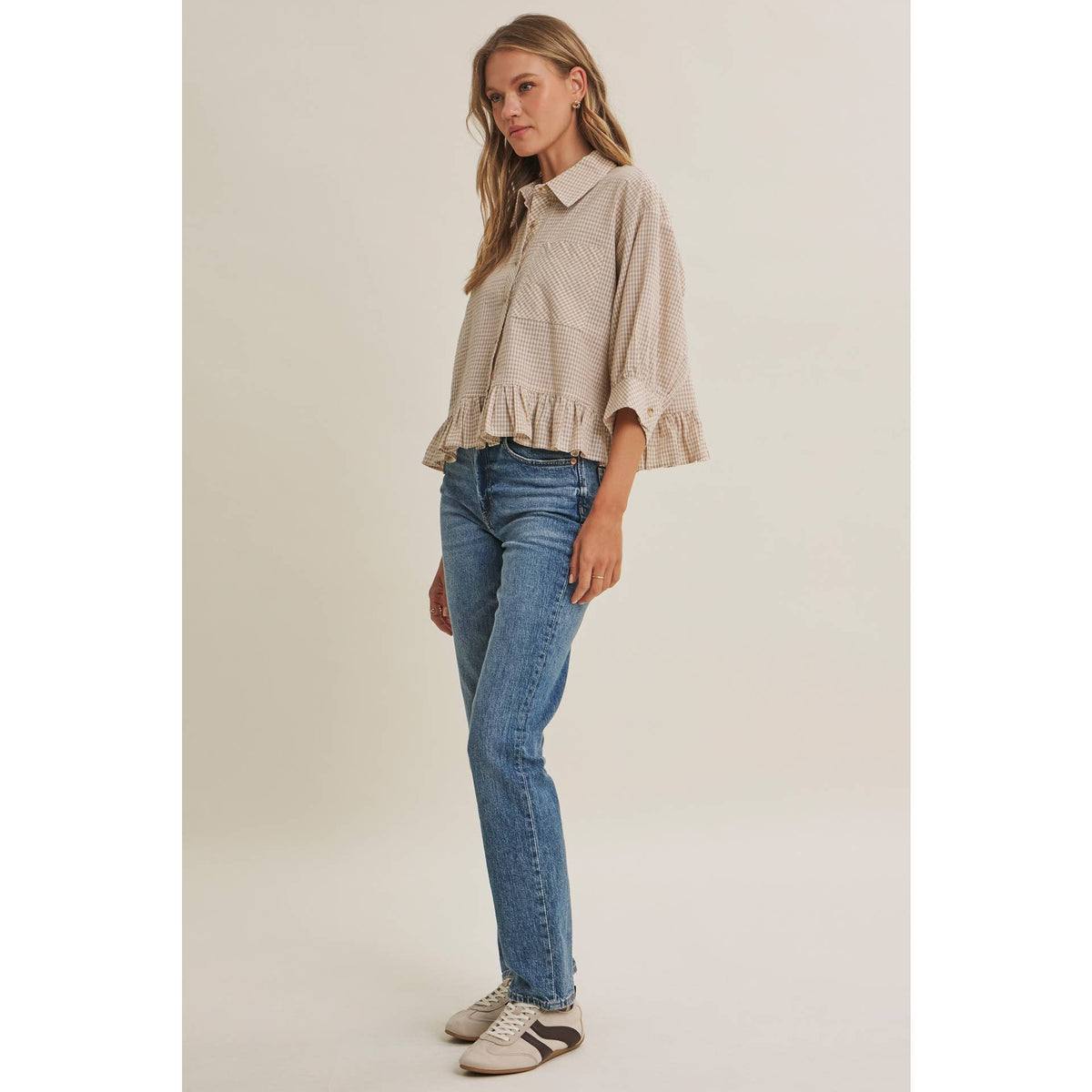 The Sunday Stroll Plaid Top