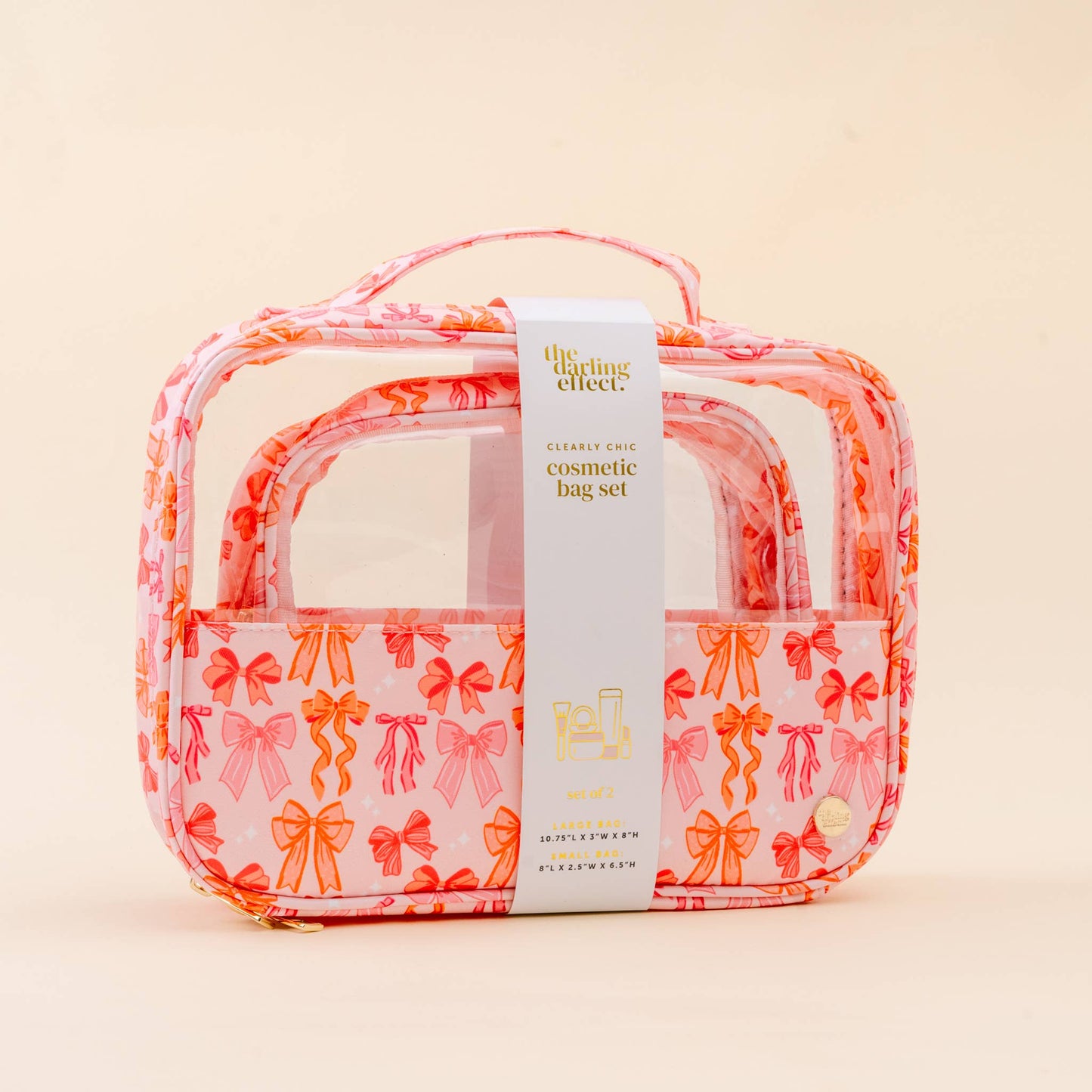 Blushing Bows Cosmetic Bag Set