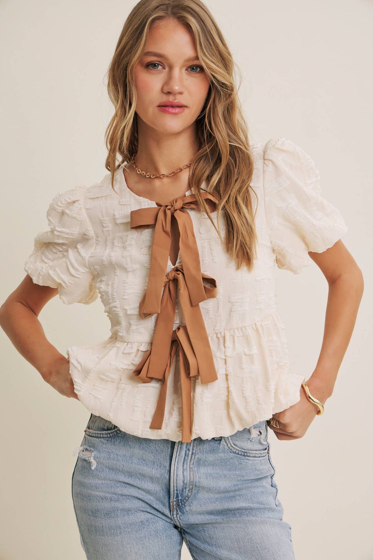 Romantic Textured Top