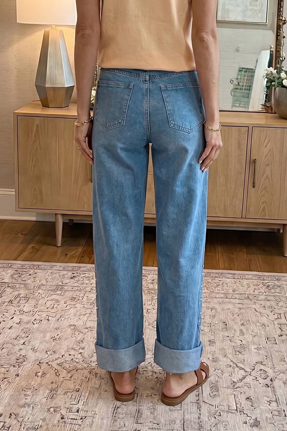 Seam Rivet Jeans