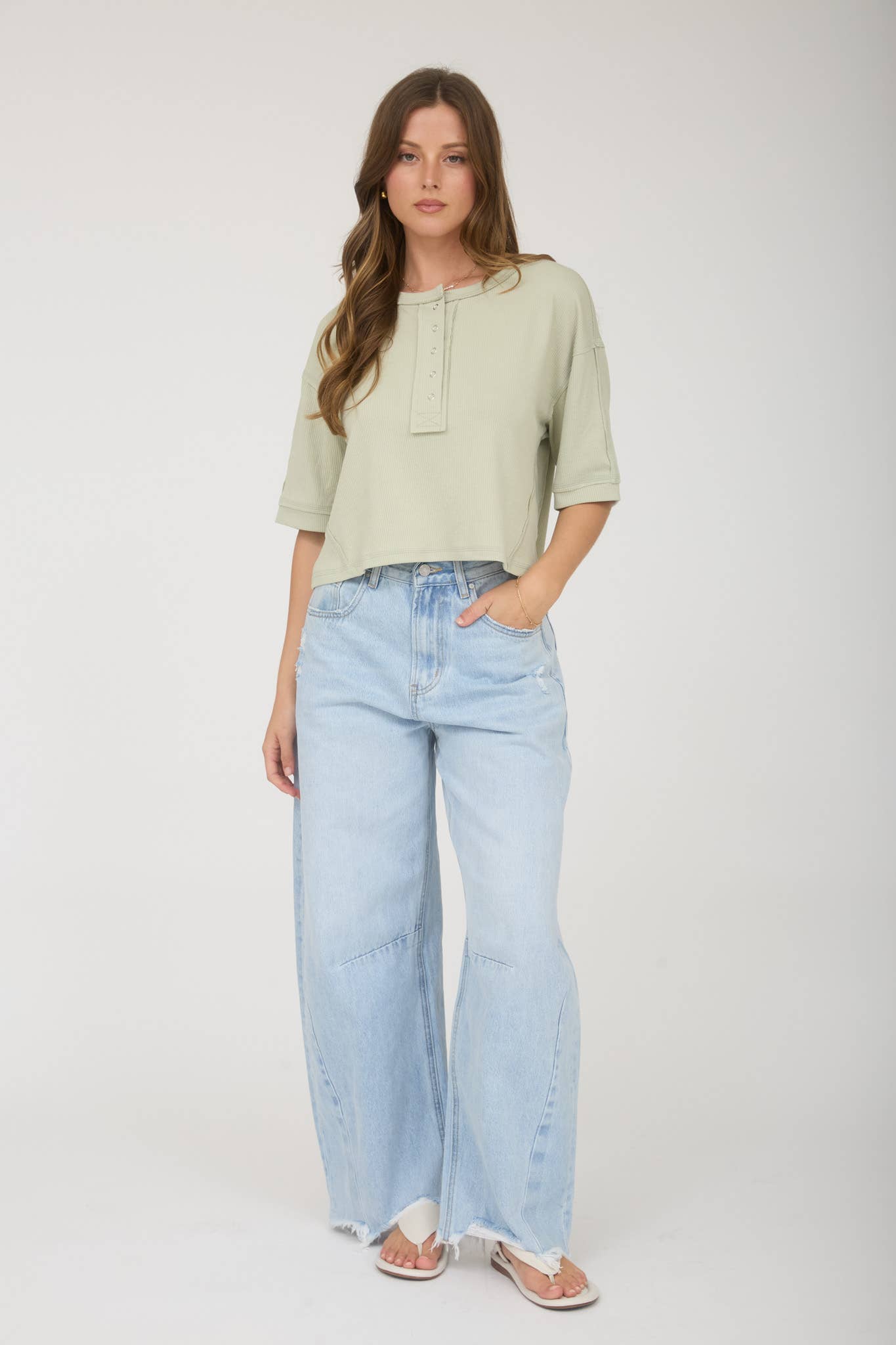 Heavenly Henley Top