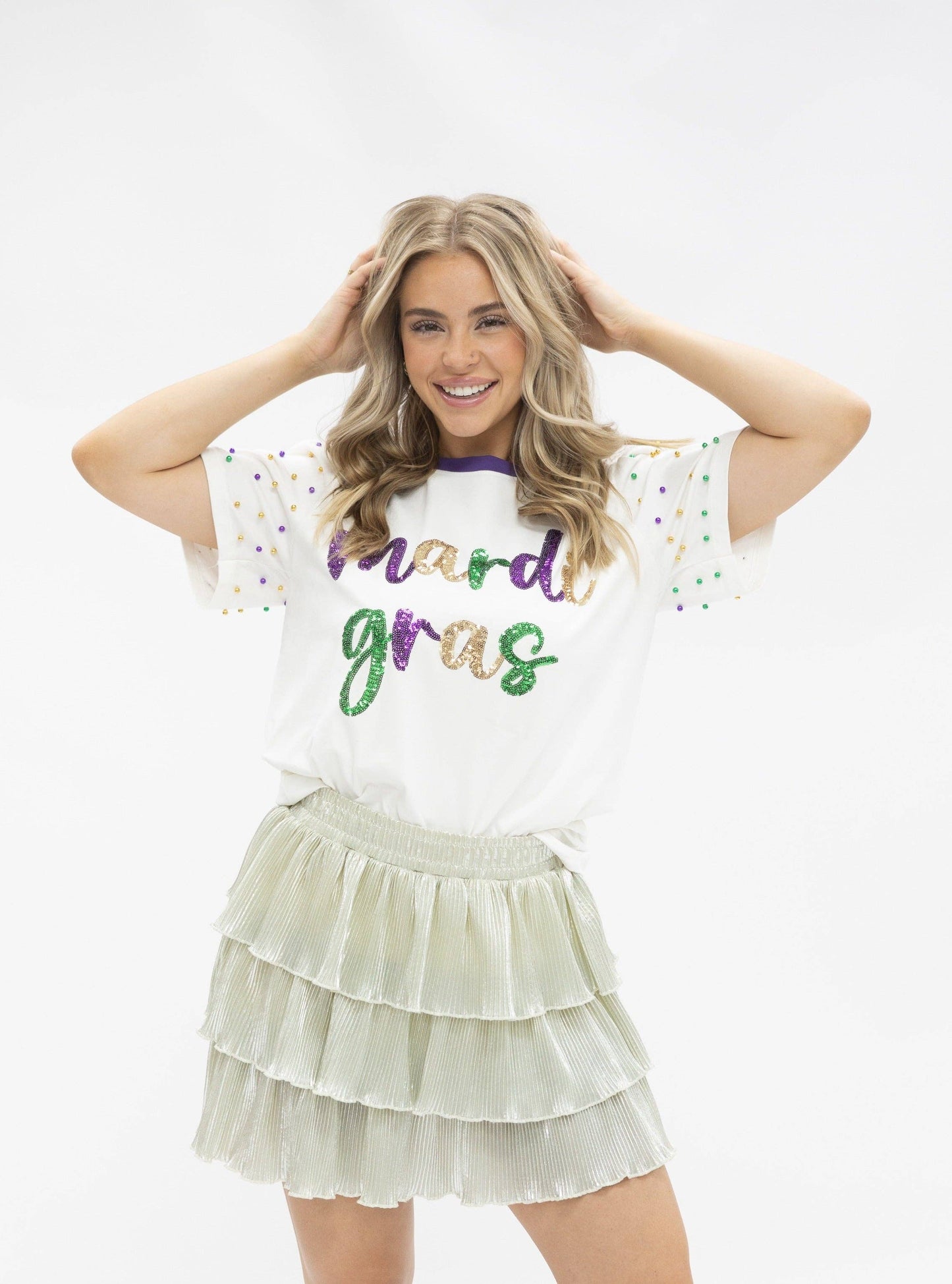 Fun and Festive Mardi Gras Top