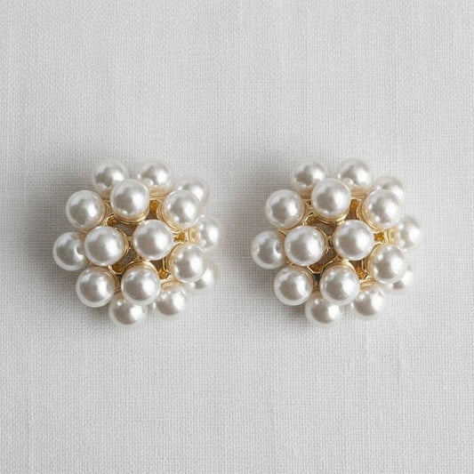 Pearl Cluster Earrings