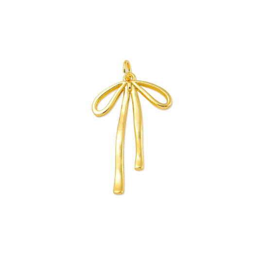Gold Bow Charm