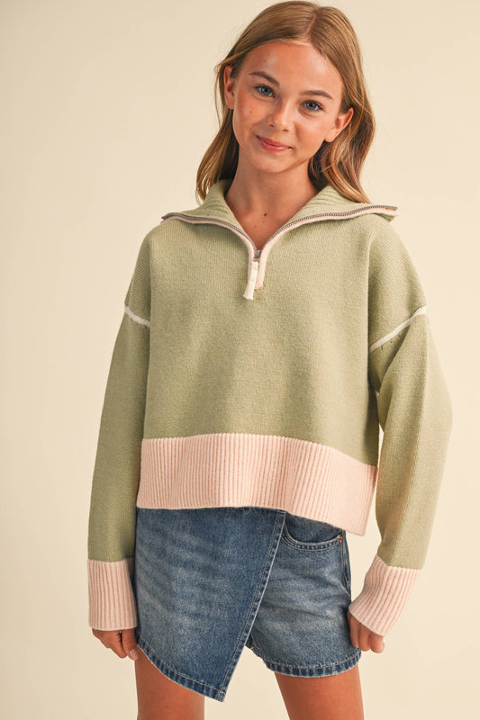 Youth Sage Beauty Sweater