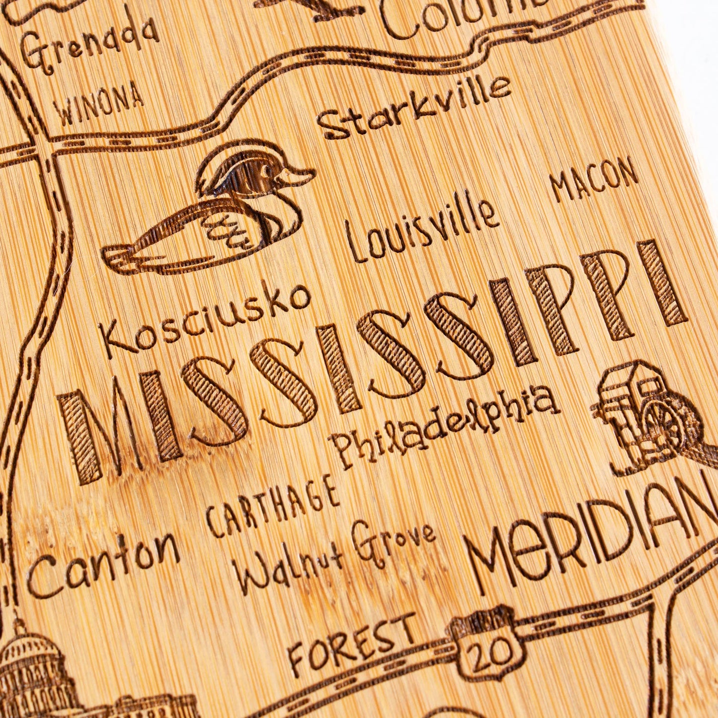Mississippi Engraved Cutting Board