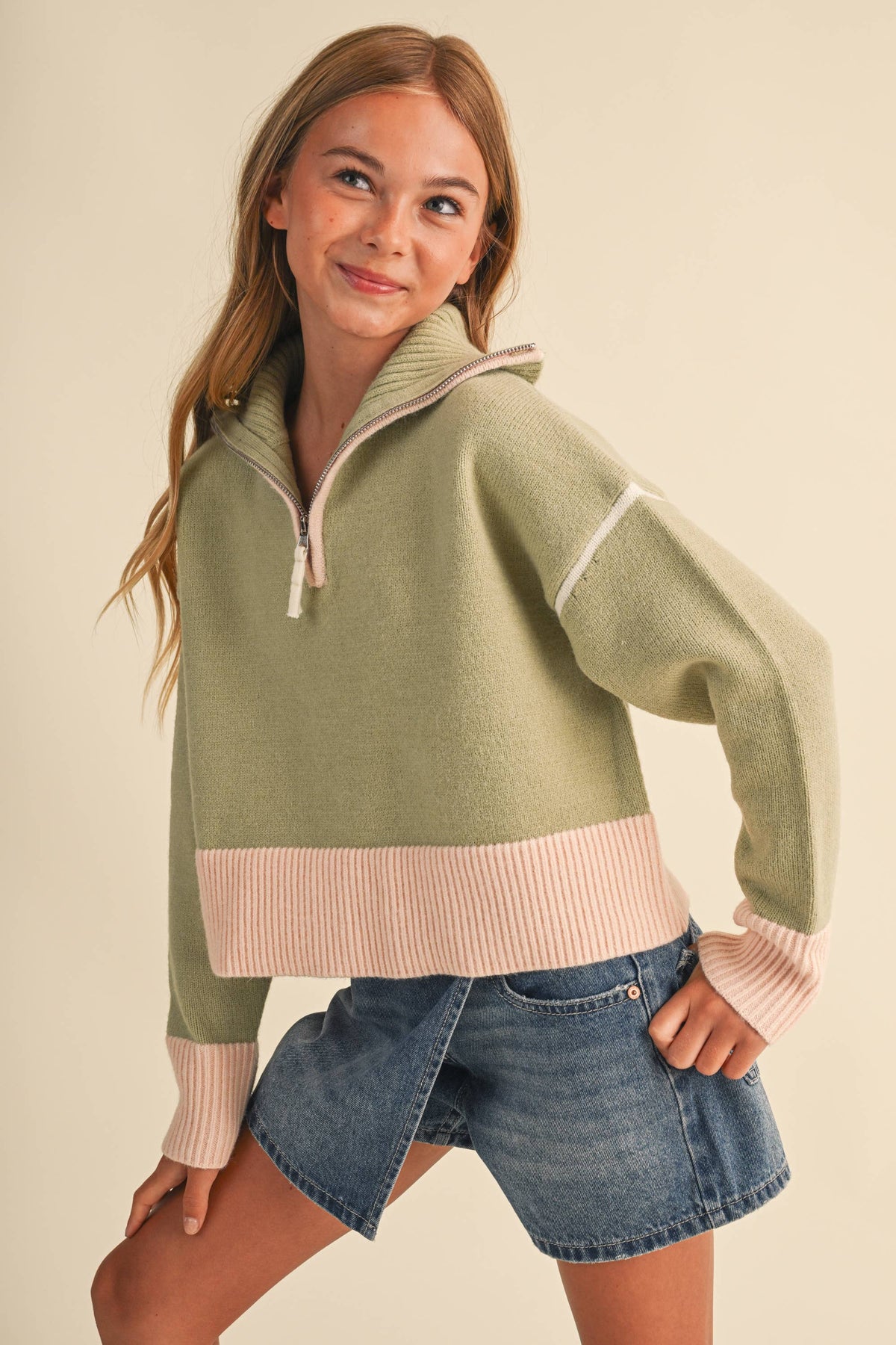 Youth Sage Beauty Sweater
