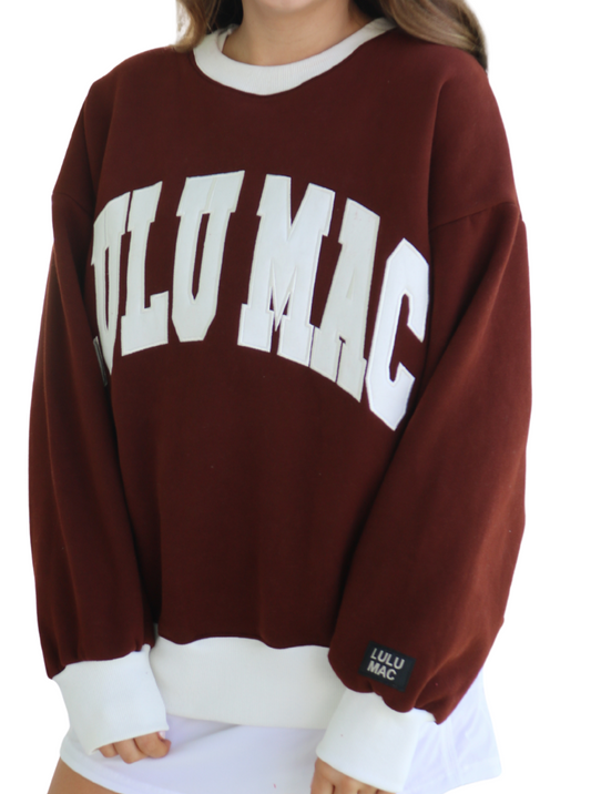 Brown & White Sweatshirt
