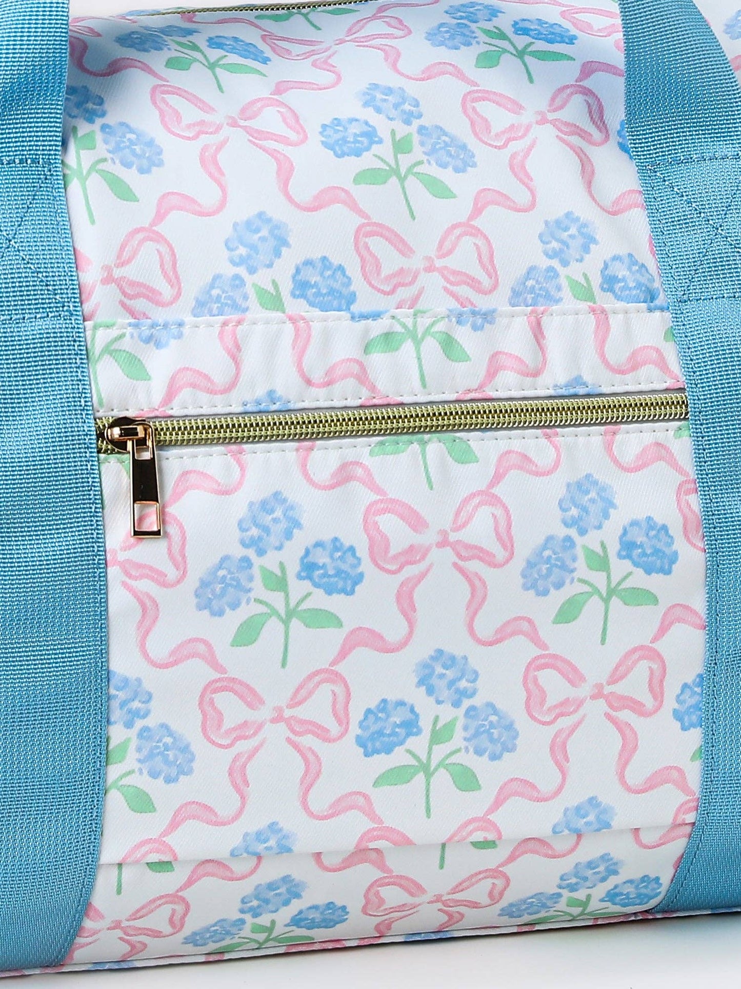 Bow Print Canvas Travel Bag