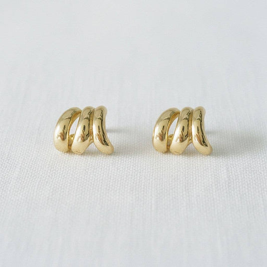 Geometric Stud Hoop