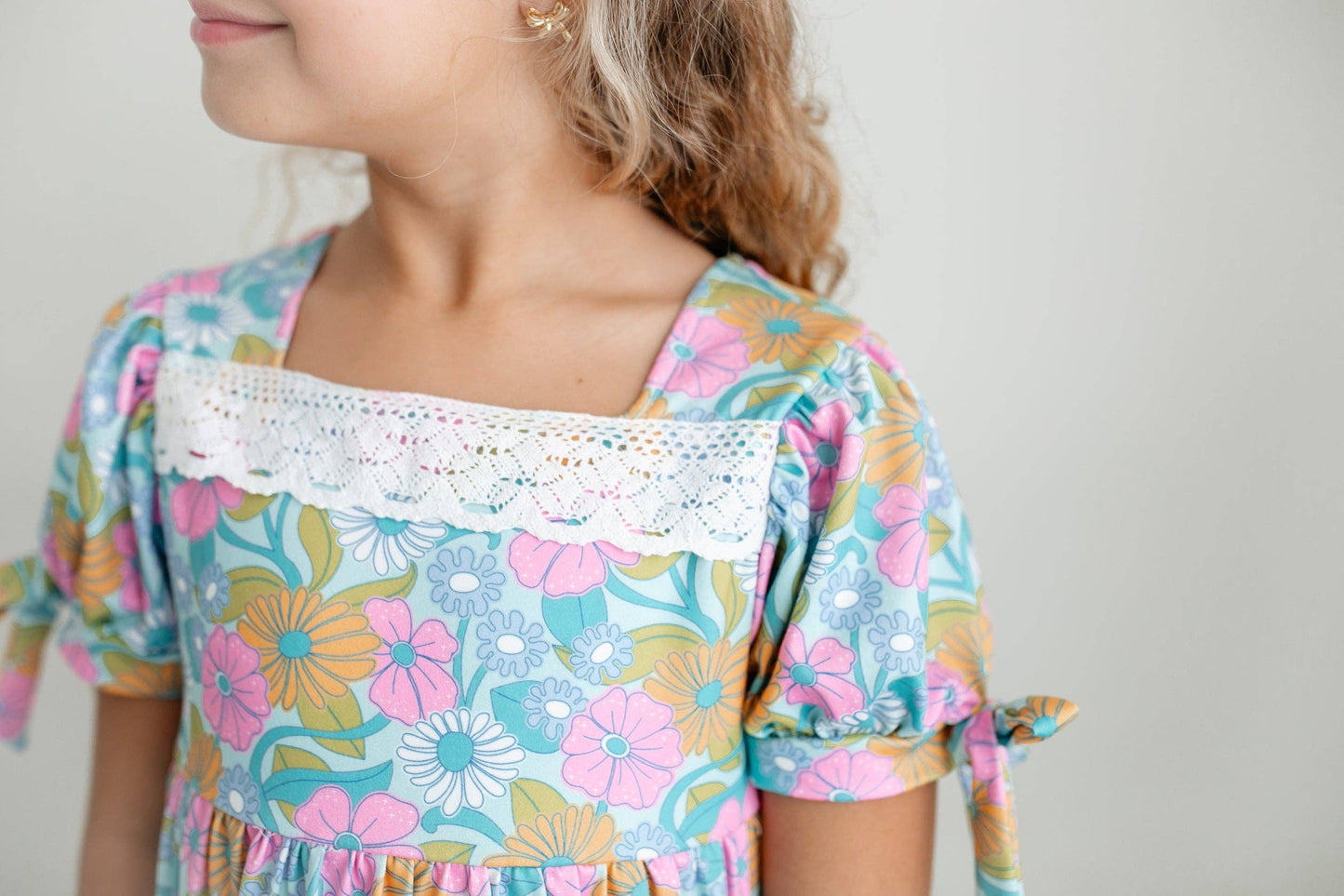 Vintage Floral & Lace Dress