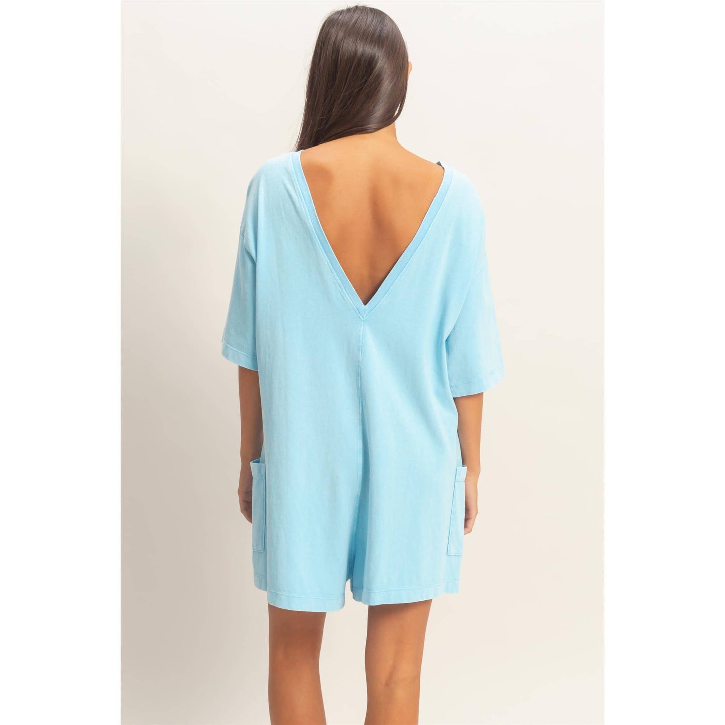 Deep V Romper