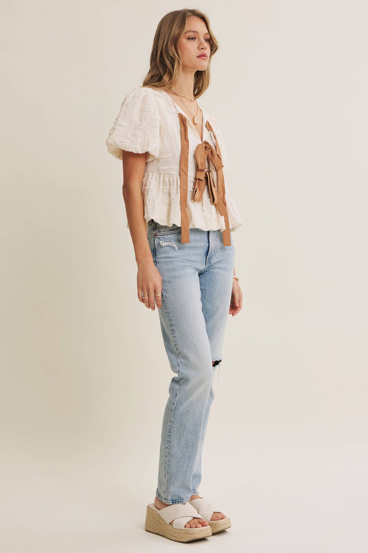 Romantic Textured Top
