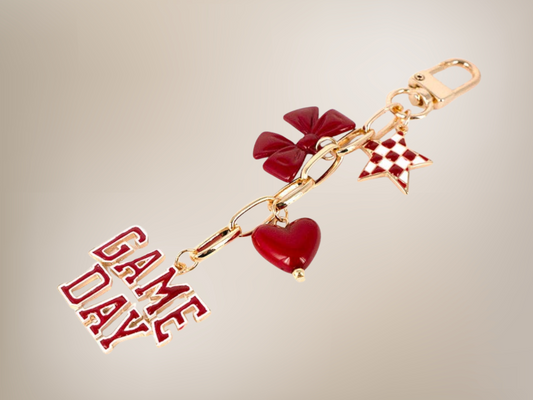 Maroon Gameday Bag Charm