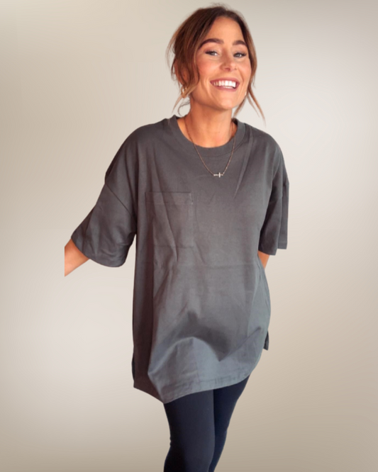 Charcoal Pocket T