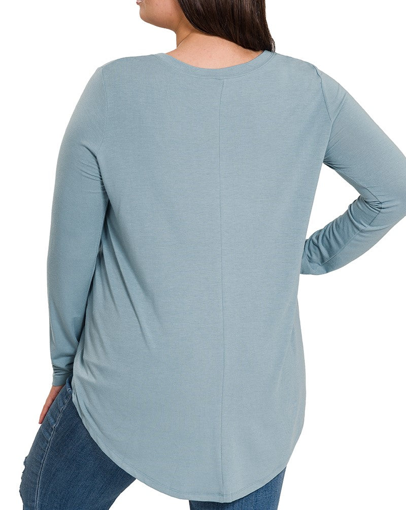 Blue Grey Perfect Long Sleeve