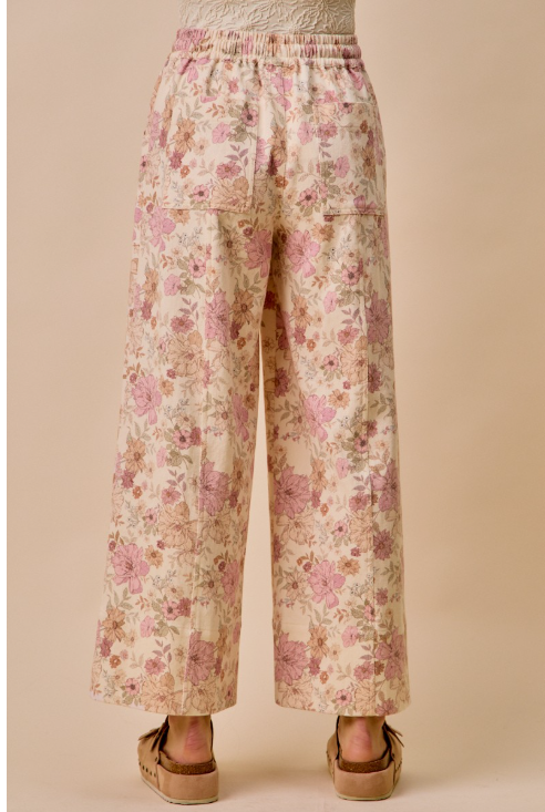 Blush Garden Wide Leg Pants