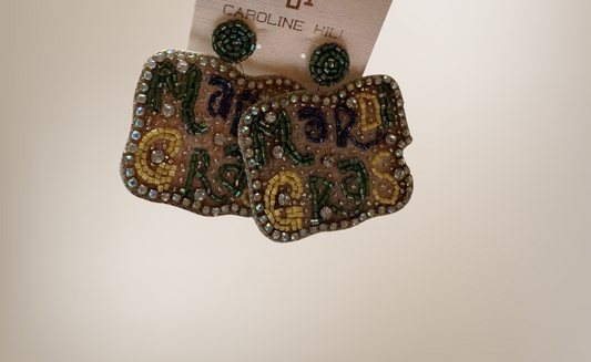 Mardi Gras Earring