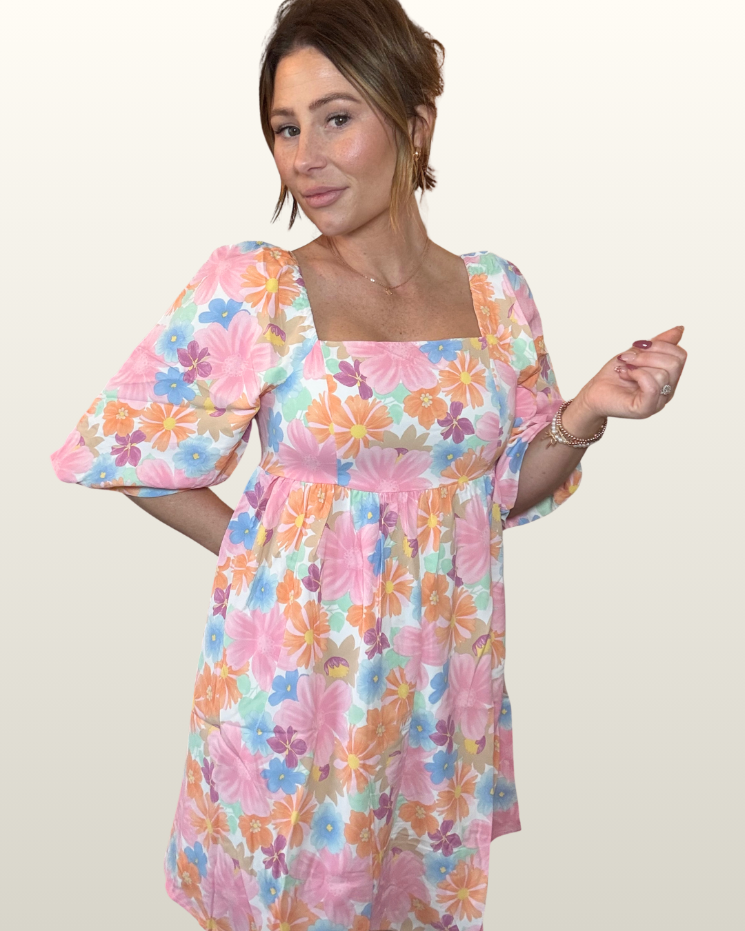 Summer Floral Babydoll Dress