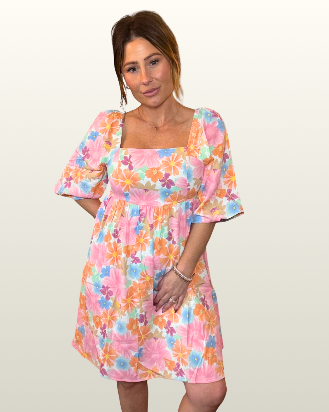 Summer Floral Babydoll Dress