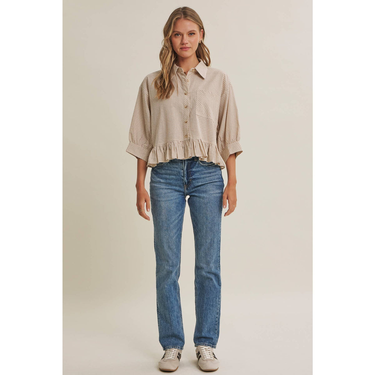 The Sunday Stroll Plaid Top