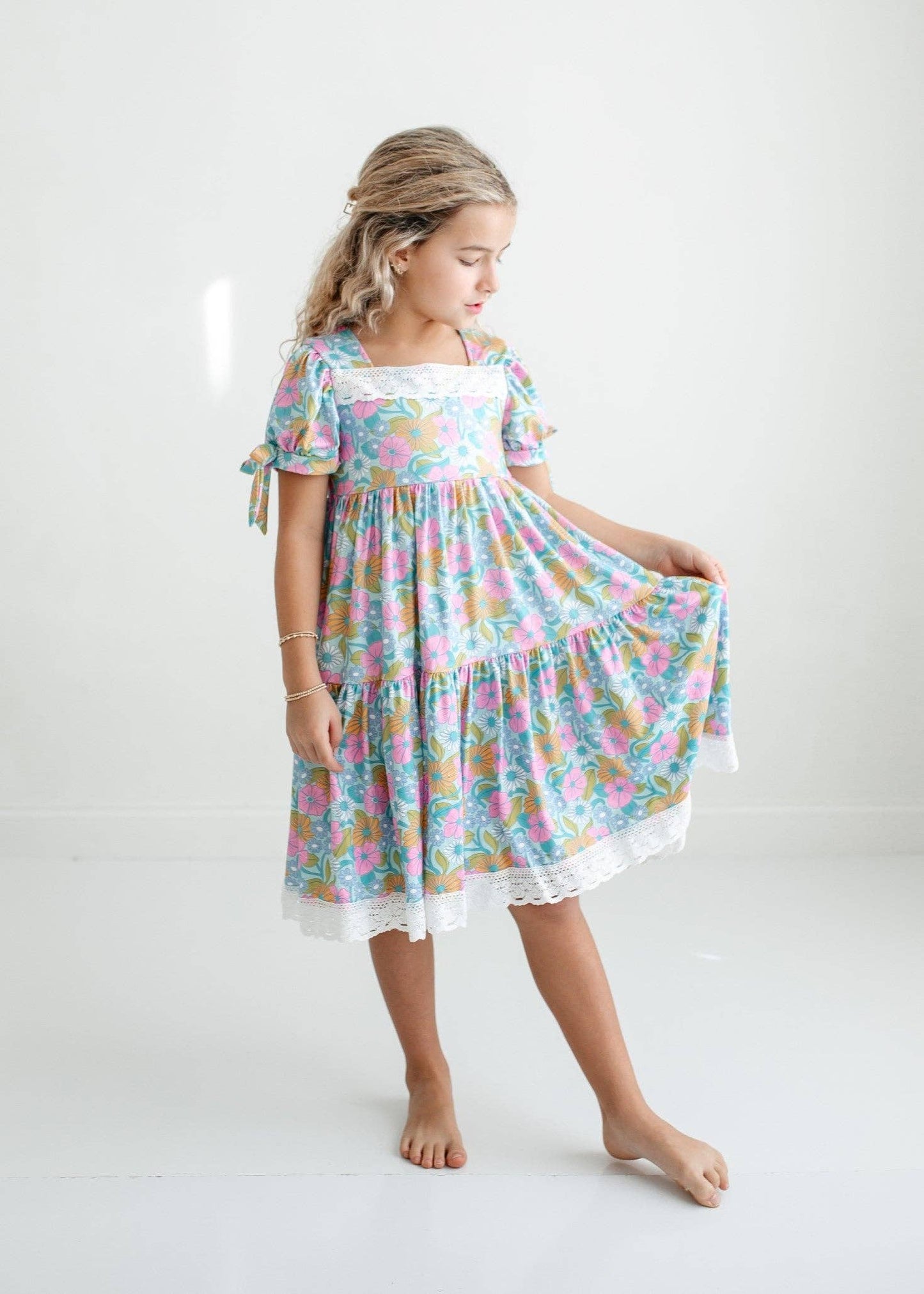 Vintage Floral & Lace Dress