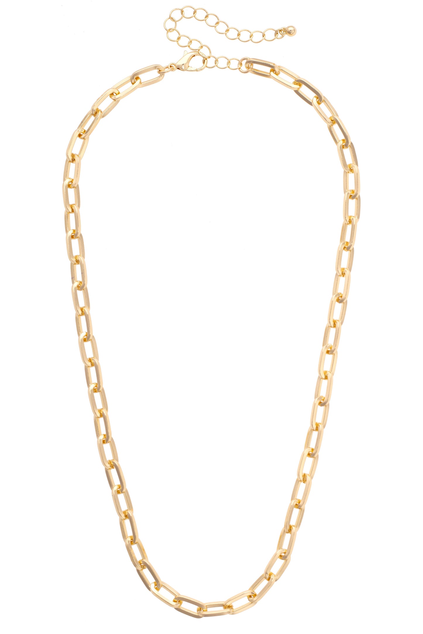 Big Paperclip Chain Necklace