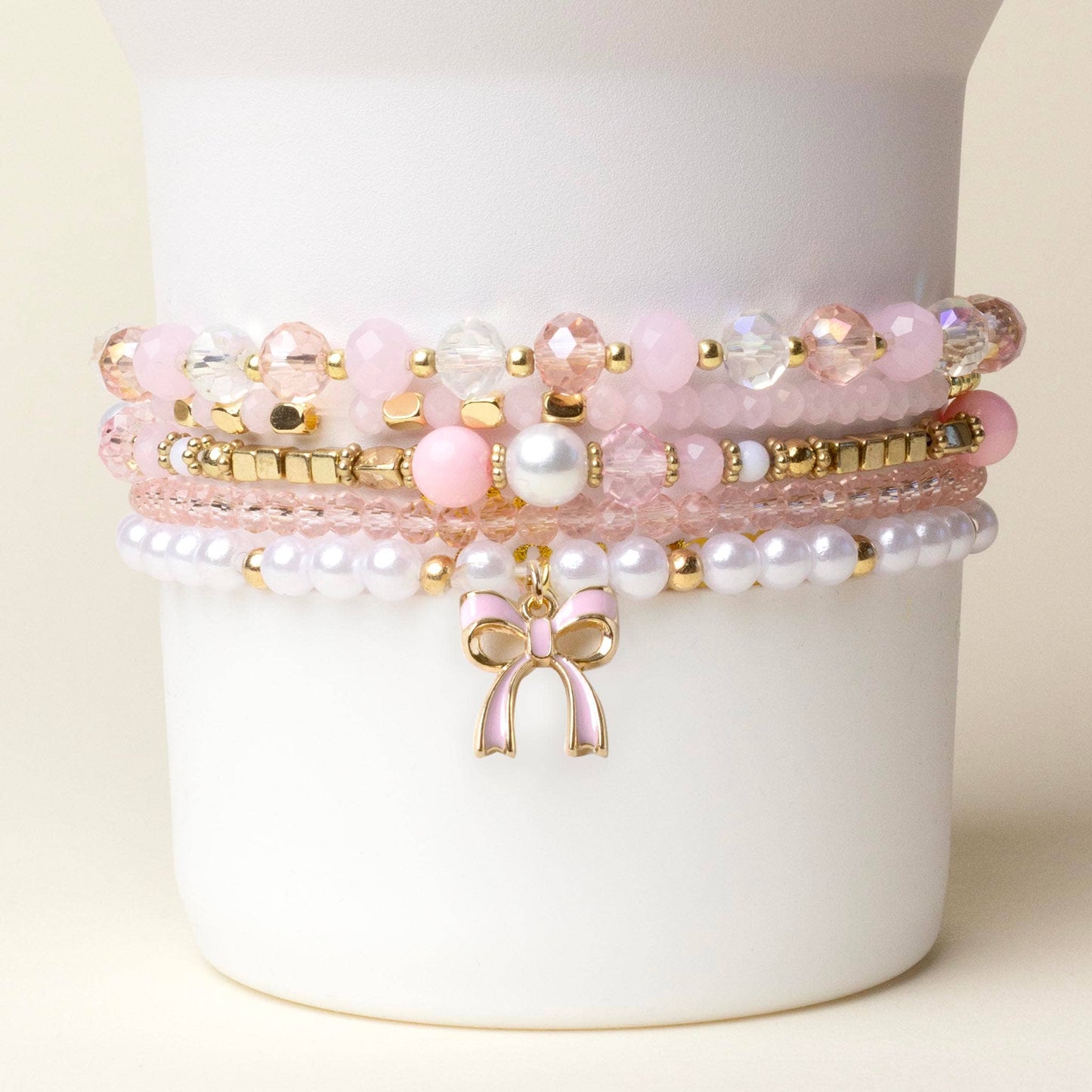 Charm Tumbler Bracelet Stack