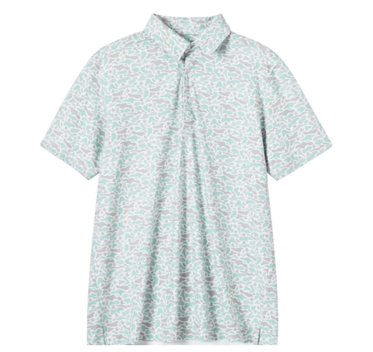 Youth Camo Polo - Marsh