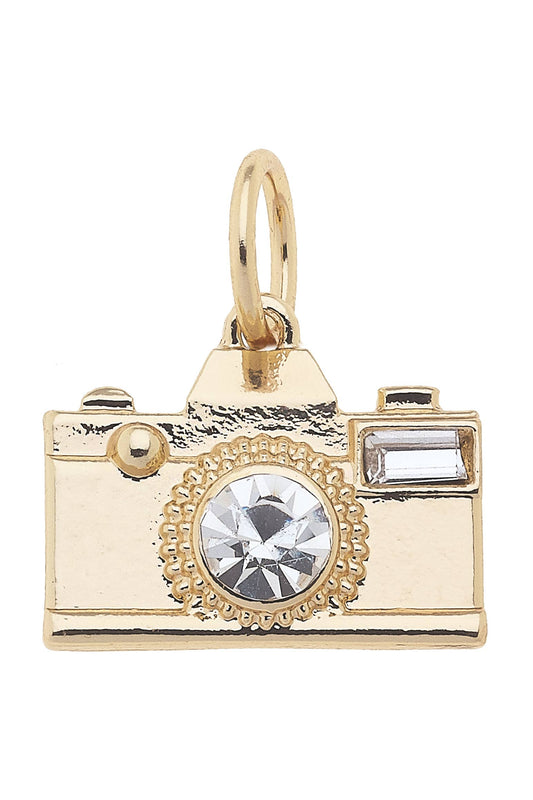 Rhinestone Camera Charm