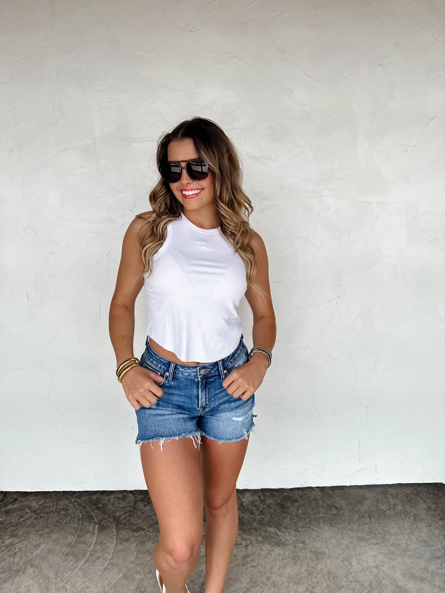 River Raw hem Shorts