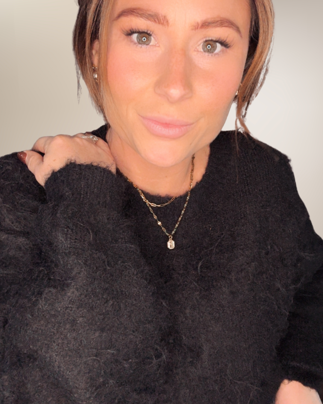 Feelin' all Black & Fuzzy Sweater