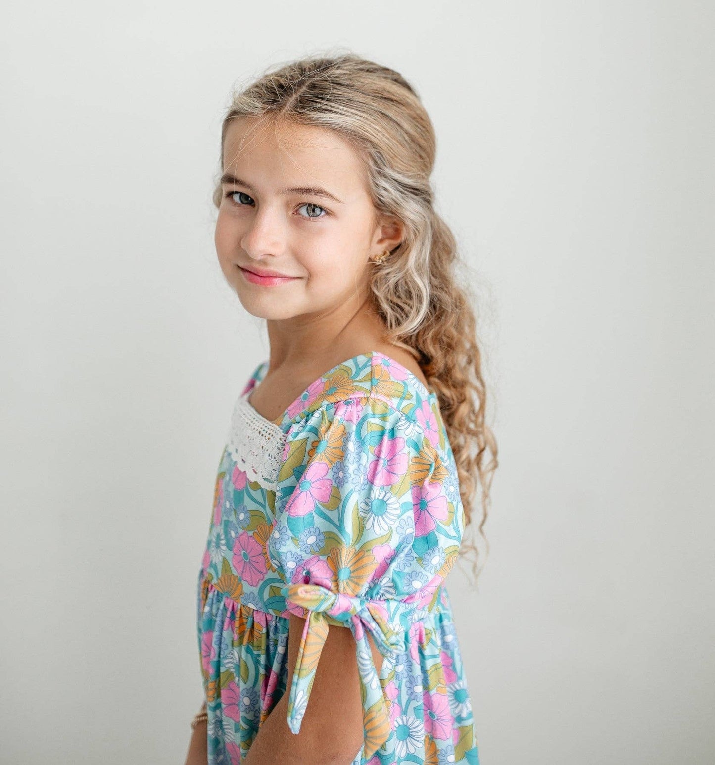 Vintage Floral & Lace Dress